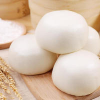 Ready-to-Eat Instant Frozen Big Size Steamed Bun Halal Wheat Flour Grain Bread Chinese Traditional Food in Bag Packaging