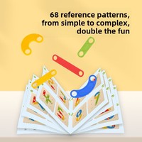 Set Balok Bangunan Plastik Dengsi untuk Pendidikan Dini, Dapat Diganti, Bentuk Geometris, Puzzle Jigsaw Anak