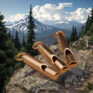 LENMCL Messing Outdoor-Überlebenspfeife Manuelles Umweltfreundliches Handgefertigtes EDC-Werkzeug 1 Jahr Garantie - Product Image 5