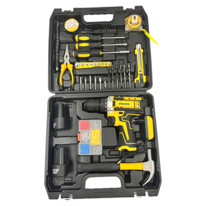 Tournevis multifonction 12V, perceuse à percussion à deux vitesses, ensemble de perceuses au lithium-ion avec boîte à outils d'accessoires - Product Image 4