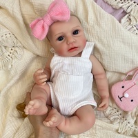 Poupée Bébé Reborn en Silicone Ultra Réaliste Taille Naturelle, Bouche Ouverte, Prête à Prendre la Sucette, Cheveux Personnalisables, Fabricant OEM, Fournisseur de Poupées