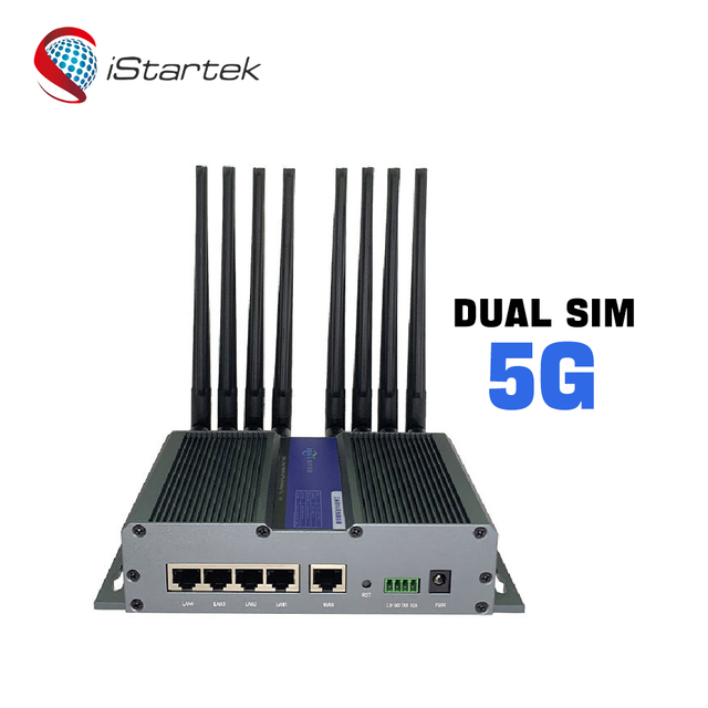 5G Dual Sim Open VPN LTE Gsm Wireless Industrial 3g 4g Router with SFP Port for CCTV University