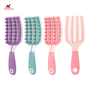 แปรงหวีผมแปรงนวดอเนกประสงค์ด้ามจับยาวหวีนวดหนังศีรษะ<span class=keywords><strong>แห้ง</strong></span>ไม่ทิ้ง - Product Image 1