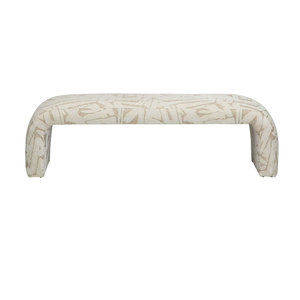 Tavolo da esposizione per la vendita al dettaglio <span class=keywords><strong>di</strong></span> moda e panca pouf in velluto Luxury casale in <span class=keywords><strong>legno</strong></span> sgabelli laterali in tessuto per camera da letto - Product Image 4