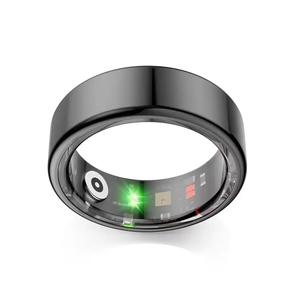 Smart Health Ring Herzfrequenz-Schlaf-Fitnesstracker elektronischer Smart Ring R02 für Damen und Herren tragbares Gerät