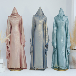 Nuovi Modelli 2024: Abaya Kaftan in Poliestere Lucido con Farfalle, <span class=keywords><strong>Vestito</strong></span> Lungo Tinta Unita con Cintura Regolabile Interna per Donne Musulmane - Product Image 2