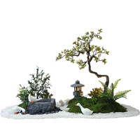 Arbre artificiel de simulation de pin d'accueil chinois pour aménagement paysager intérieur, décoration d'angle inférieur de l'escalier et d'entrée