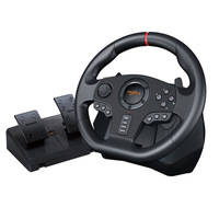 Volant de jeu PXN-V900 compatible avec PC/PS4/XBOXONE/SWITCH Volant de course de jeu à 900 degrés