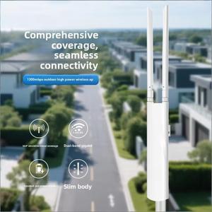<span class=keywords><strong>Point</strong></span> d'accès sans fil extérieur double bande 1300M 802.11n avec antenne à gain élevé, anti-interférence et couverture longue portée - Product Image 3