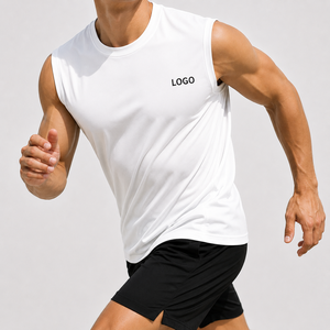 Camiseta Deportiva Personalizada sin Mangas para Hombre, de Secado Rápido, Absorbe la Humedad, para Correr, Gimnasio, Entrenamiento, Ropa Deportiva, Uniforme de Equipo - Product Image 2