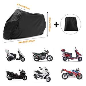 Housse de moto imperméable anti-UV avec trous de verrouillage, pour intérieur et extérieur, accessoires de rangement pour scooter - Product Image 1