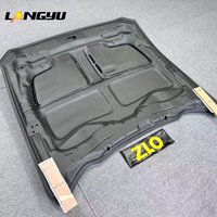 LANGyu 2024+ Pièces et accessoires automobiles, capot avant en fibre de carbone sèche style Mustang GTD pour Ford Mustang, couvre-capot