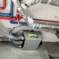 Unité de ventilation d'air frais à flux unique automatique à haute efficacité pour toilettes