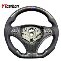 Accessoires intérieurs personnalisés YTcarbon pour E90 E92 E82 E87 E88 E81 M3 M2 série E volant en Fiber de carbone forgé
