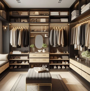 Armarios con pantalla táctil LED con recordatorios <span class=keywords><strong>de</strong></span> cuidado <span class=keywords><strong>de</strong></span> la ropa para dormitorios principales <span class=keywords><strong>de</strong></span> lujo y gestión inteligente <span class=keywords><strong>de</strong></span> armarios - Product Image 5