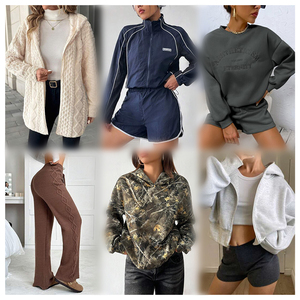 Vêtements d'occasion à bas prix automne hiver inventaire de vêtements pour femmes en vrac décontracté costume mixte femmes expédiées au hasard vêtements pour femmes - Product Image 5