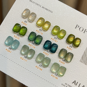 AILANUO Vernis à ongles gel UV effet œil de chat en cristal, populaire, de haute qualité, multicolore, durable, pour salons de manucure, compatible lampe LED verte - Product Image 2