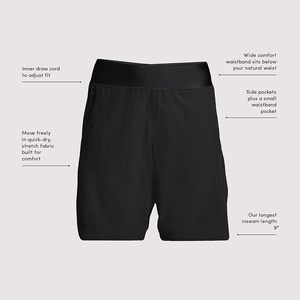 FOXA Pantalones cortos de playa modestos de secado rápido con cintura elástica de 9 pulgadas para mujer - Product Image 5