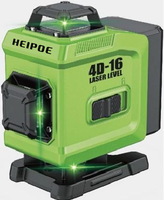 Niveau laser 4D pour sols, télécommande, 16 lignes multiples, vert, prix bas, vente directe d'usine
