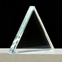 Trophées en verre cristal vierges en gros, personnalisables, cadre photo en cristal pour cadeaux de mariage