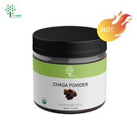 Op maat gemaakte privé Chaga-paddenstoelenextractpoeder ISO Biologisch 30% Polysacchariden 25-50g potjes, trommel, blik, fles verpakking kwaliteit