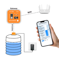 Moray ME201R Tuya Maison Intelligente Wifi Sans Fil Capteur de Niveau de Réservoir d'Eau et Liquide, Moniteur à Ultrasons avec Affichage LCD
