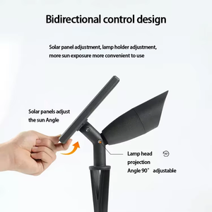 مصباح <span class=keywords><strong>LED</strong></span> شمسي بقوة 5 واط مقاوم للماء IP65 مع قاعدة أرضية لتزيين الحدائق والفيلات والممرات - Product Image 5