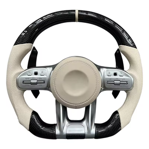 Volante de Fibra de Carbono para <span class=keywords><strong>Mercedes</strong></span> Benz Clase C Cla C200 G55 C300 Amg W203 W204 W205 W211 W213 W463 S205 A45s Cla 250 - Product Image 2