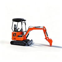Micro-excavatrice hydraulique de 0,04 m³ pour travaux d'ingénierie municipale, 1,8 tonne
