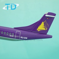 Modèle d'avion de simulation en plastique PC/ABS 1/150 18CM de la marque Tongde, imprimé en sérigraphie, collectionnable, du Cambodge Angkor Air ATR72-500