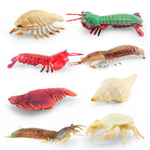Conjunto de modelo de criatura marina simulada <span class=keywords><strong>Mantis</strong></span> zapatilla de camarón langosta Yeti <span class=keywords><strong>cangrejo</strong></span> caracol Gigante Isopod figuritas de mar profundo - Product Image 1