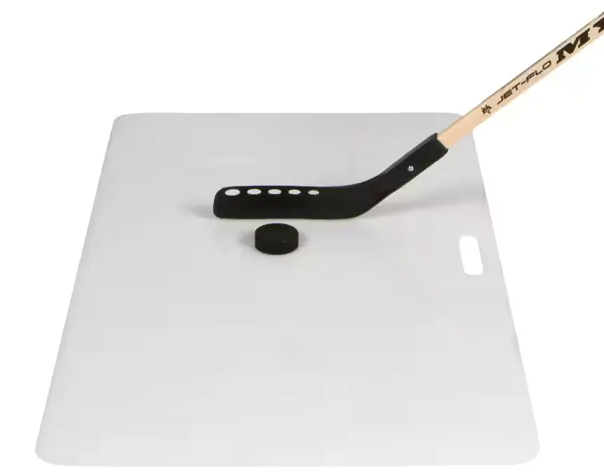 Tobogán portátil para practicar hockey en interiores, tabla de hockey, almohadilla de tiro, fabricante