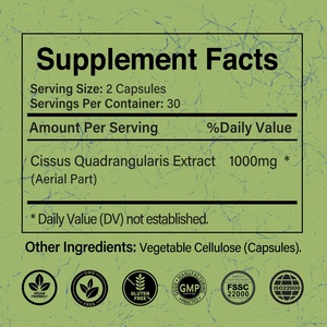 <span class=keywords><strong>Cissus</strong></span> QuadrangularisエキスカプセルOEM ODM売れ筋天然サプリメント - Product Image 2