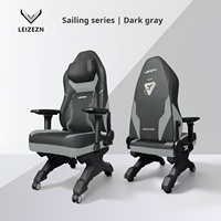 Chaise de jeu ergonomique avec support lombaire réglable, dossier inclinable pour joueurs PC/console et bureau à domicile