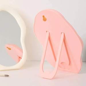 Cermin dekorasi Desktop satu sisi, meja rias bergelombang bentuk awan tidak teratur - Product Image 4