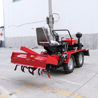 Arado Rotatorio de Alta Potencia 4x4, Máquina Diesel Multifuncional para Labranza y Remoción de Residuos Agrícolas