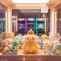 Jouets en peluche super doux en forme de canard de 8 pouces, brodés, anti-stress, vente en gros directe d'usine, plus de 1000 styles