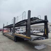 Plat Double pont 7 voiture col de cygne voiture transporteur remorque 5/6/7/8 voiture transporteur Semi remorque camion à vendre aux Philippines