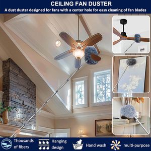 Plumeau en microfibre à poteau épissable de 3 à 14 pieds Plumeau en microfibre 20 + pieds High Reach Cobweb Corner Brush Duster 20 + Ft High Ceiling Cleaning - Product Image 5