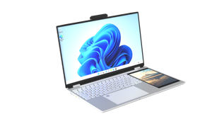 Portátil barato de fábrica 15,6 "+ 7" pulgadas pantalla doble Intel 11th GEN Celeron N95 N100 portátil de negocios Win 11 DDR4 - Product Image 2