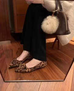 Nouvelles sandales à talons aiguilles en cuir de vachette noir à bout pointu et résistantes à l'eau pour femmes, style 2026 - Product Image 6