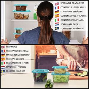 Brand New High Quality Eco-Friendly Modern Set 7 Transparent PET Food Storage Containers 0-1L Capacity Injection Technology - Product Image 5