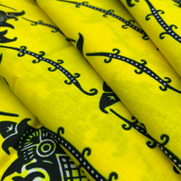 Kain Batik Imitasi Lilin Cetak Ronghong OEM ODM Berkualitas Tinggi 105GSM 100% Katun 115cm Poplin Kain Afrika