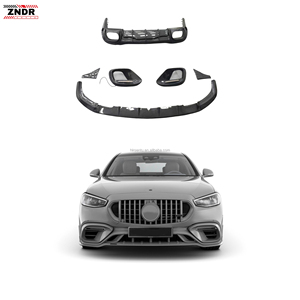Kit carrosserie en fibre de carbone pour les nouvelles améliorations Mercedes-Benz W223 S63 : pare-chocs avant, diffuseur, jupes latérales, spoiler, prise d'air - Product Image 1