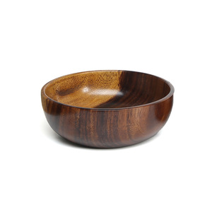 Bol à <span class=keywords><strong>salade</strong></span> rond en bois d'acacia par le fabricant, logo personnalisable, vaisselle en gros avec spatule pour <span class=keywords><strong>ustensiles</strong></span> de cuisine - Product Image 5