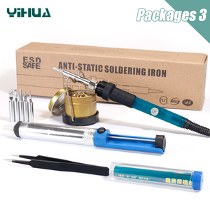 Soldador Eléctrico Ajustable y Temperable YIHUA 947-II de 60W con Soporte para Puntas de Soldadura y Reparación W216 - Product Image 4