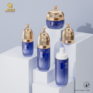 Sang Trọng Chất Lượng Cao Rỗng Mỹ Phẩm Chăm Sóc Da Container Lọ Kem Thủy Tinh Lotion Chai Với Bơm Cho Khuôn Mặt Kem Chăm Sóc Da Huyết Thanh - Product Image 4