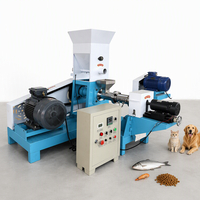 Machine extrudeuse d'aliments flottants pour poissons CE, mini-machine de fabrication de granulés, machine à aliments pour poissons en granulés