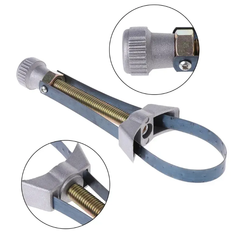 60mm To 120mm Car Auto Adjustable Oil Filter Removal Tool Strap Wrench