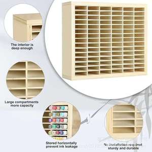 Tùy biến thiết kế chữ viết tay trẻ em gỗ tùy chỉnh hiển thị bút đứng chủ cho bàn - Product Image 5